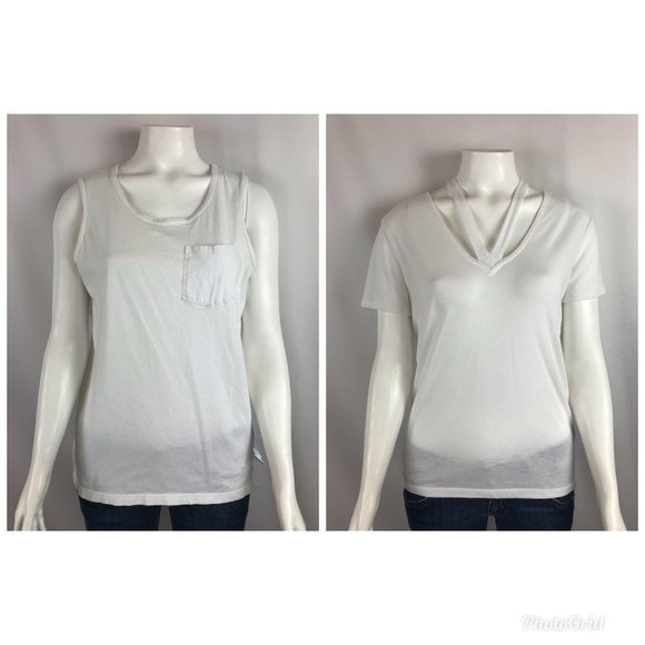PINK Victoria's Secret Tops - PINK Aeropostale LLD Shirt Lot XS Tank Top T-Shirt White